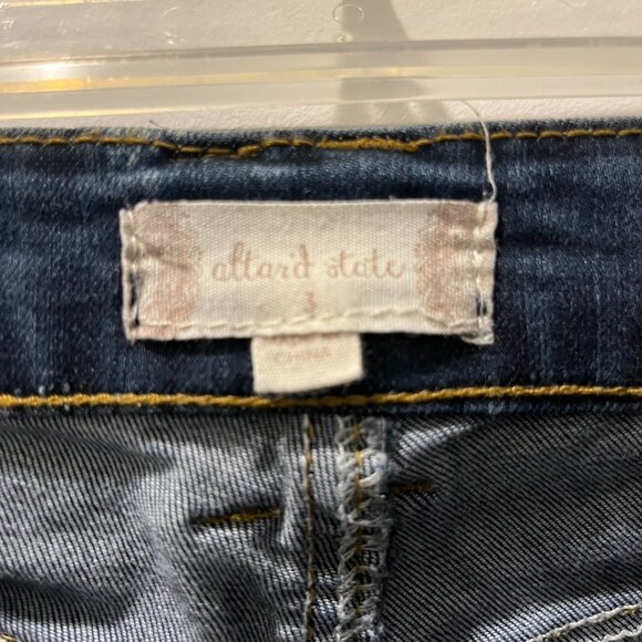 Altar'd State Blue High-Rise Skinny Denim Jeans Juniors Size 3 - Picture 2 of 3